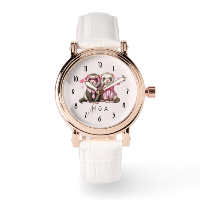 Montre Couple mignon en amour (Recto)
