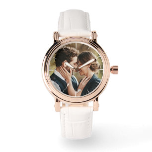 Montre Couple Personnalisé Photo Moderne Chic