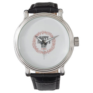 Montre Couronne de feuilles pour la fête des pères T-shir
