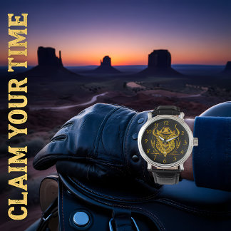 Montre Cowboy Casquette Golden Buffalo Art