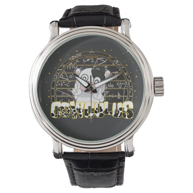 Montre Cowculus Funny Animaux Vaches Amateurs Enseignant  (devant)