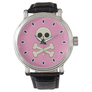 Montre Crâne avec des os
