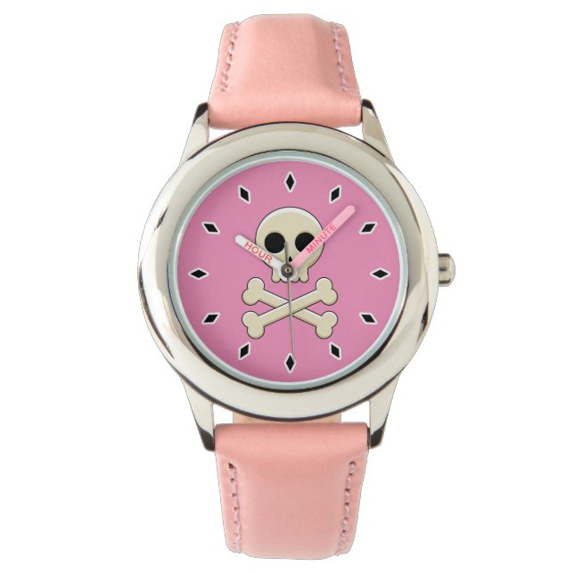 Montre Crâne avec os (devant)