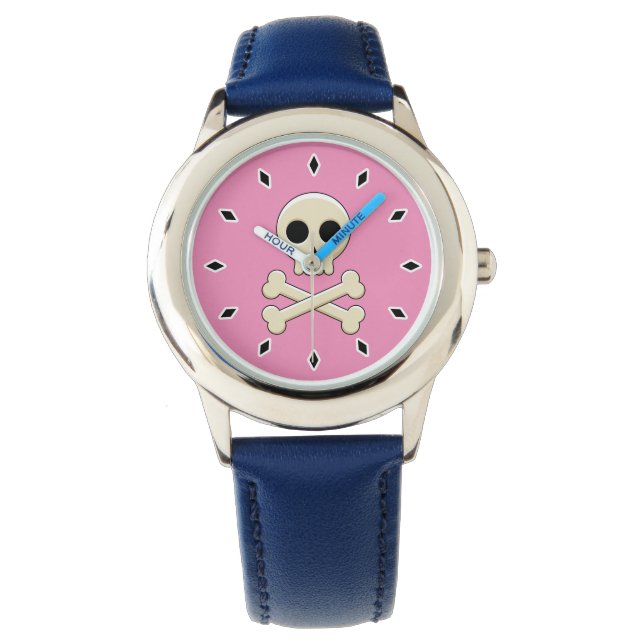 Montre Crâne avec os (devant)