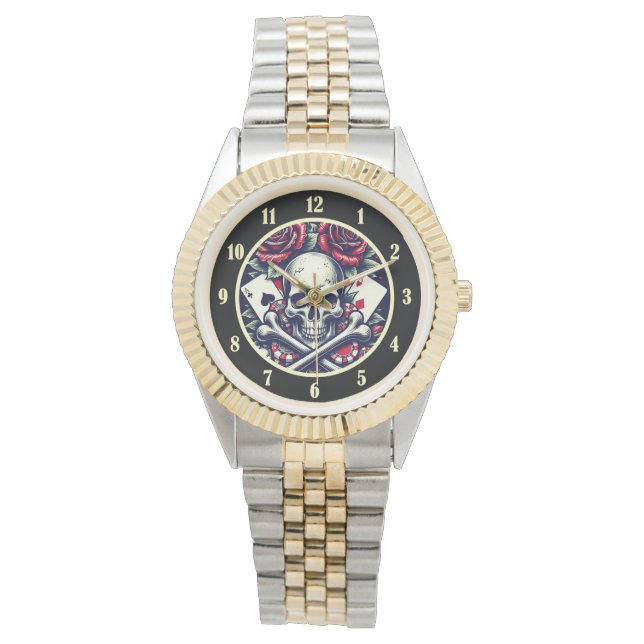 Montre Crâne de Poker (devant)