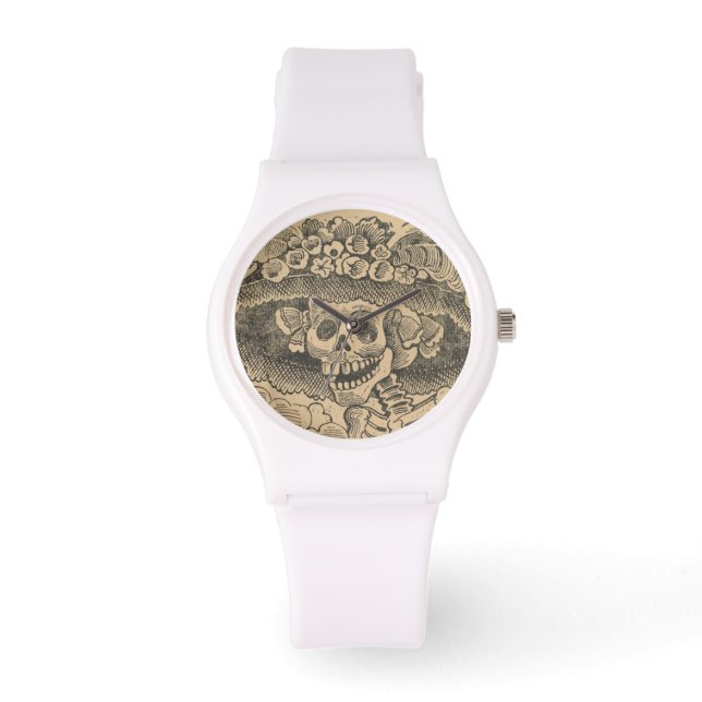 Montre Crâne élégant (Calavera Catrina) (Squelette Dapper (Recto)