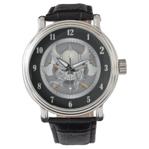 Montre Crâne guerrier viking