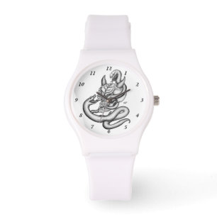 Montre Crâne - Tête diabolique avec serpent
