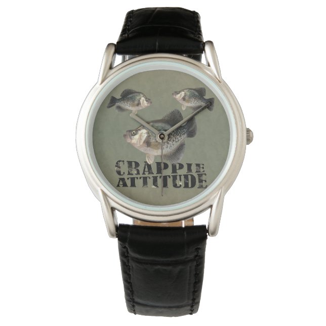Montre Crappie Attitude Amusante Pêche (devant)