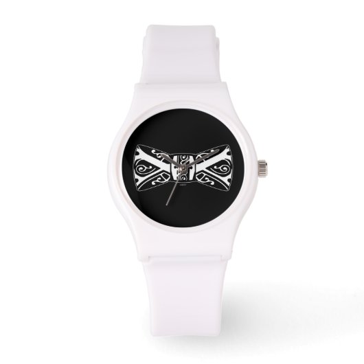 Montre Cravate noir et blanc (Recto)