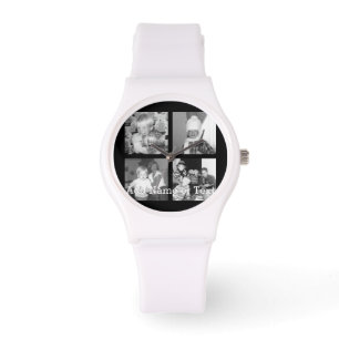 Montre Create sur Instagram Collage with 4 photos - Black