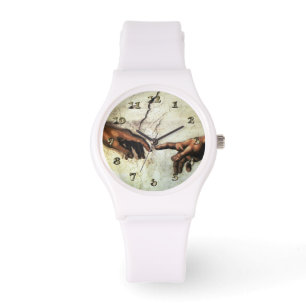 Montre Création d'Adam - Mains Michelangelo 1475 - 1564