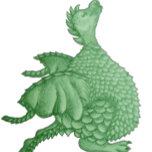 Montre créature imaginaire mythique dragon vert mignon<br><div class="desc">Ce très mignon petit dragon vert étire ses ailes et sourit, toutes ses écailles de petit dragon sont soulignées par un contour vert foncé qui se mélange doucement. C’est un petit dragon vert spécial que j’ai créé au crayon il y a quelque temps, j’ai numériquement amélioré l’image du dessin pour...</div>