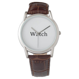 Montre Créez votre propre bracelet en cuir marron classiq