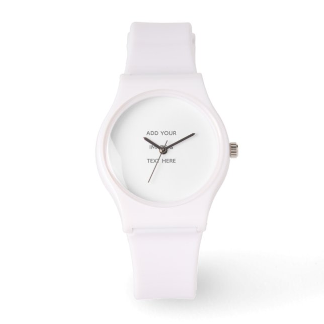 Montre Créez Votre Propre Carte Blanche de Save The Date (Recto)