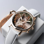 Montre Créez votre propre - Photo pour animaux de compagn<br><div class="desc">Les animaux laissent les empreintes de pattes dans votre coeur. Affichez votre photo d'animal de compagnie préférée avec cette belle montre personnalisée parfaite pour la meilleure maman ou papa d'animal de compagnie du monde.</div>