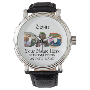 Montre Créez votre propre sport papa photo collage natati