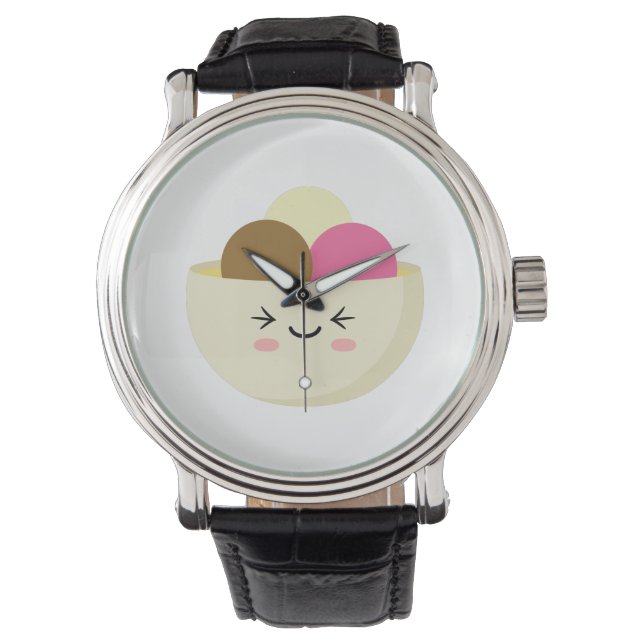 Montre Crème glacée Kawaii (devant)