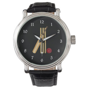 Montre Cricket - wicket, batte et balle
