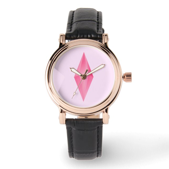 Montre cristal rose (Recto)