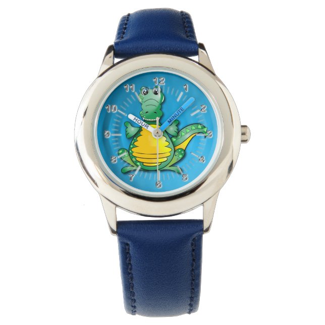 Montre Crocodile serré (devant)