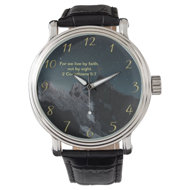 Montre Croisement de foi chrétienne avec 2 Corinthiens 5: (devant)