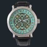 Montre Croix celtique décorative - et alphabet Runes<br><div class="desc">Croix celtique décorative - et alphabet Runes</div>