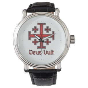 Montre Croix chrétienne de croisé templier de Jérusalem