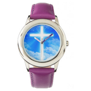 Montre Croix de lumière Jésus-Christ chrétien personna