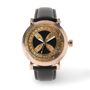 Montre CROIX DE MODÈLE ANTIQUE, Noir