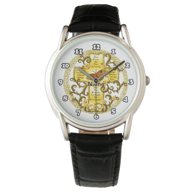 Montre Croix de Sérénité Jaune (devant)