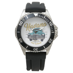 Montre Cuba La Havane Plage de la Vieille Voiture Cubaine