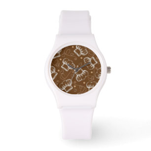 Montre Cuisson du motif avec le casquette de chef