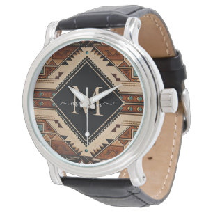 Montre Culture amérindienne de style bohème monogramme