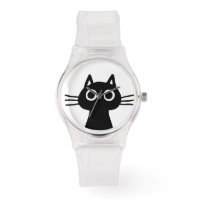Curieux chat Kitty noir | Funky Feline