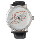 Montre custom calligraphy art (devant)