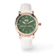 Montre Custom couple names His and Hers monogram initials (Recto)