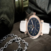 Montre Custom couple names vintage elegant monogram 