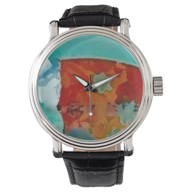 Montre Custom horloge blue (devant)