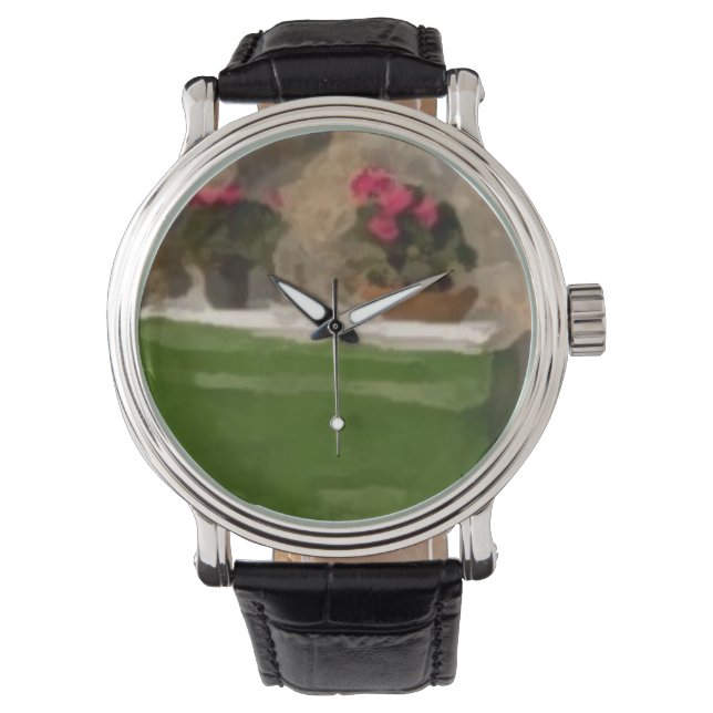 Montre Custom horloge flower (devant)