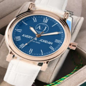 Montre Custom lover name initial monogram Personalized