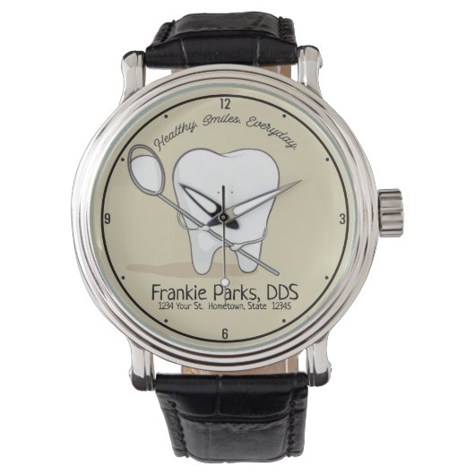 Montre CUSTOM NAME Bureau Tooth Healthy Smile (devant)