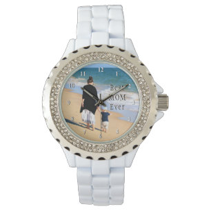 Montre Custom Photo Watch Cadeau Vos Photos Meilleur Mama