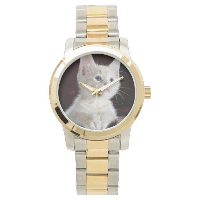Montre Cute chaton blanc (devant)