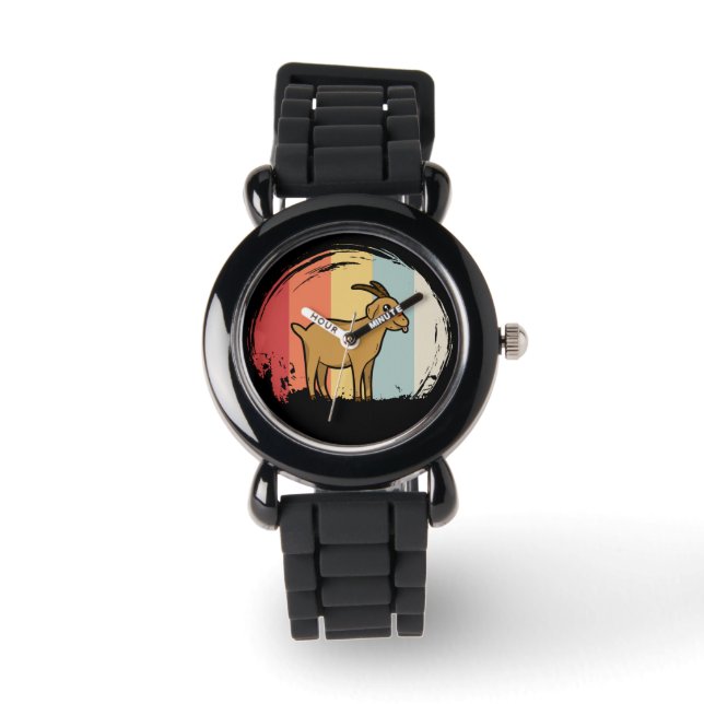 Montre Cute chèvre Retro (Recto)
