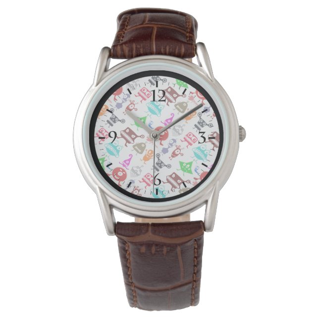 Montre Cute colorful funny monsters patterns (devant)