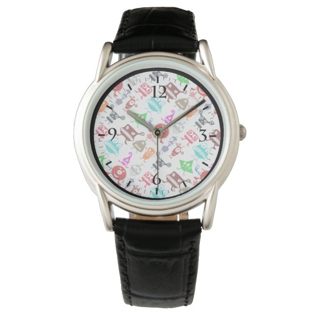 Montre Cute colorful funny monsters patterns (devant)