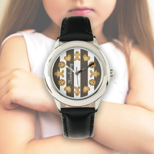 Montre Cute Gingerbread Homme Cookie Cartoon Enfants Fill
