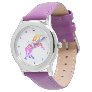 Montre Cute Girls Rainbow Unicorn