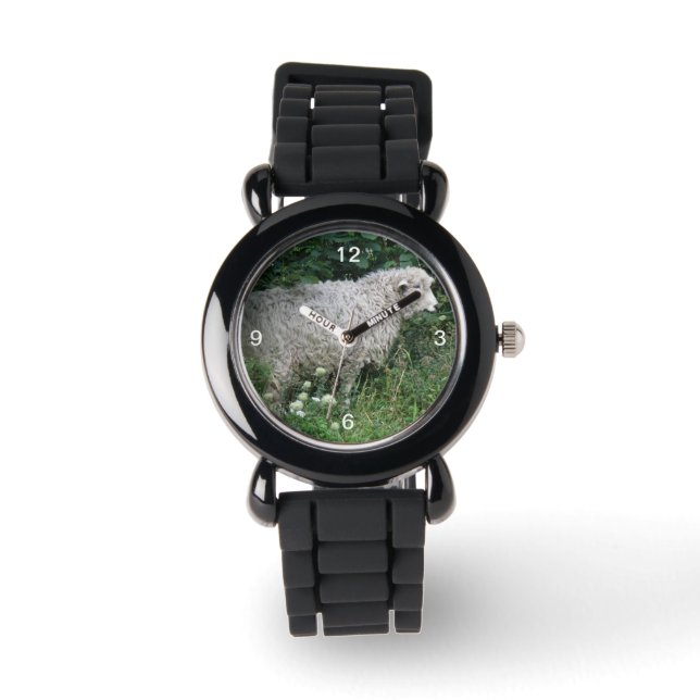 Montre Cute Greedy Sheep Manger Parties scintillant Watch (Recto)